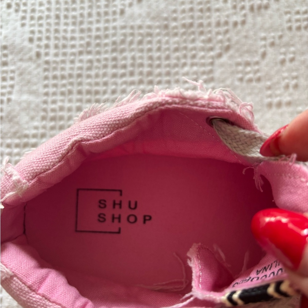 ShuShop Bright Pink Kids Canvas Sneaker